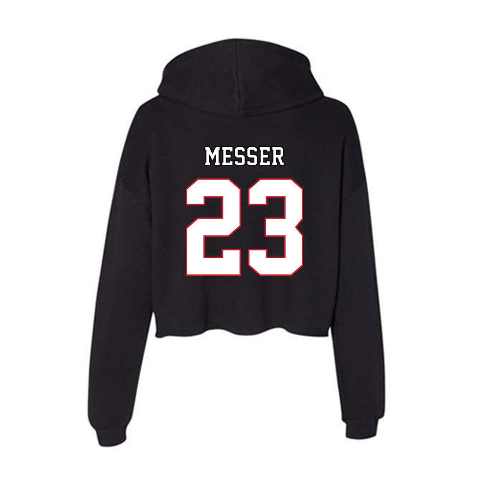 DePaul - NCAA Softball : Hannah Messer - Women's Crop Fleece Hoodie-1