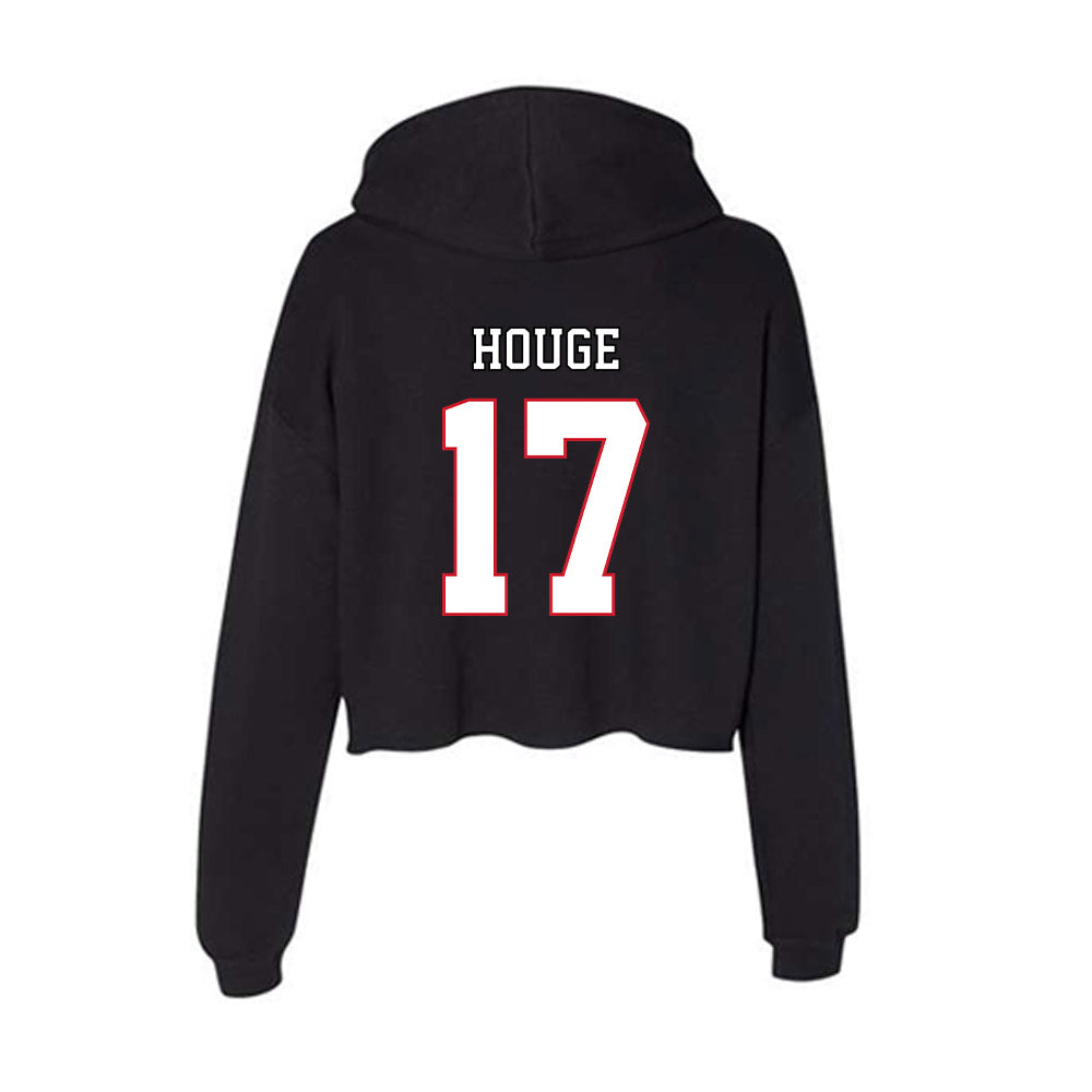 DePaul - NCAA Softball : Alexis Houge - Women's Crop Fleece Hoodie-1