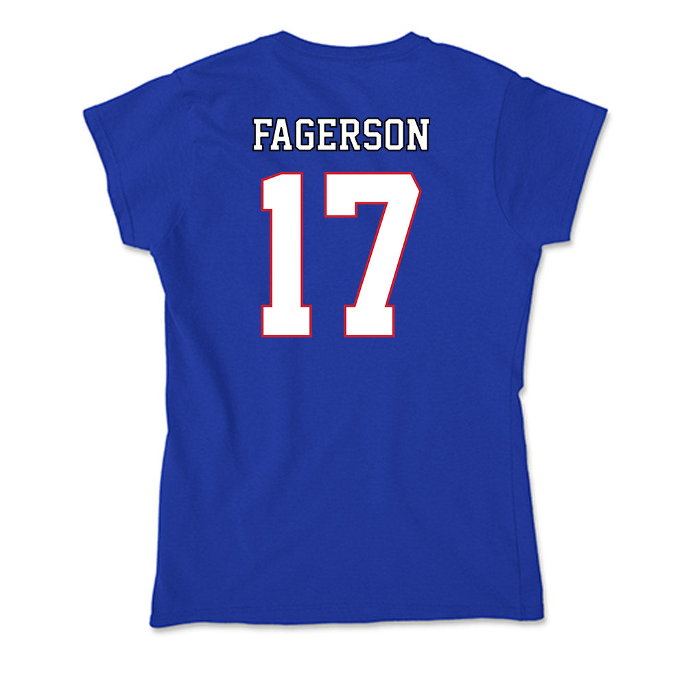 DePaul - NCAA Women's Soccer : Tessa Fagerson - Soft Style Women’s T-Shirt-1