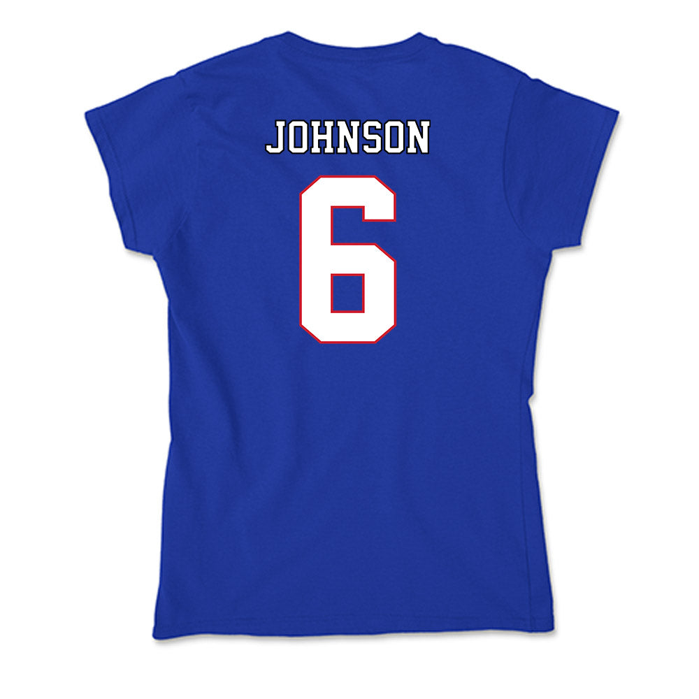 DePaul - NCAA Men's Basketball : Jonas Johnson - Soft Style Women’s T-Shirt-1
