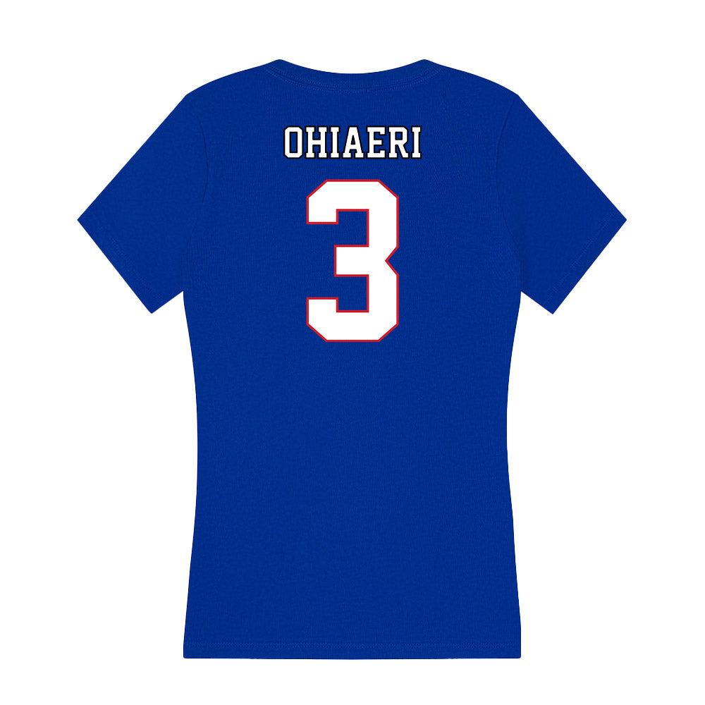 DePaul - NCAA Women's Basketball : Charlece Ohiaeri - Women's V-Neck T-Shirt-1