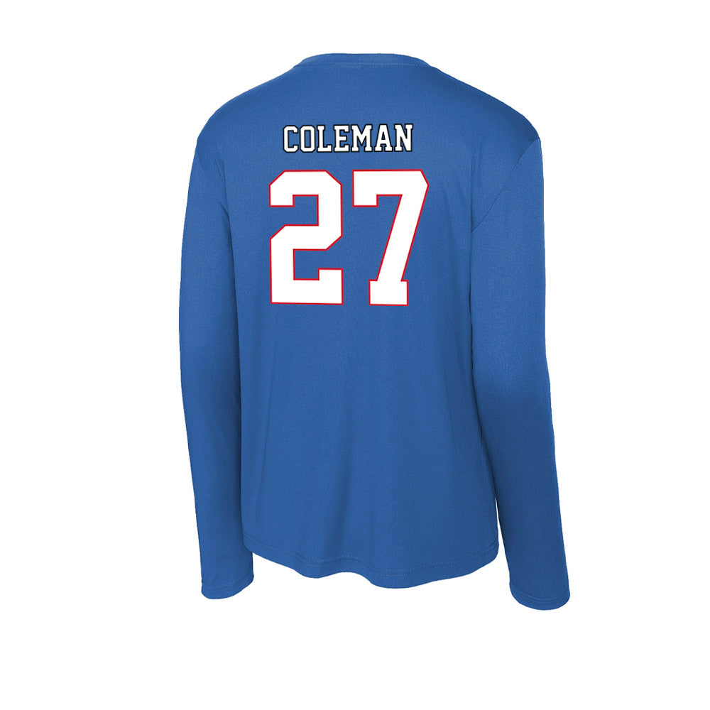 DePaul - NCAA Men's Soccer : Izaiah Coleman - Activewear Long Sleeve T-Shirt-1