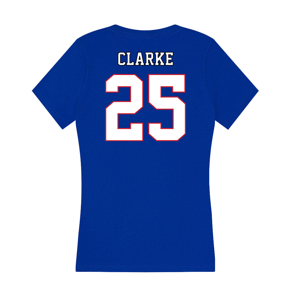 DePaul - NCAA Women's Basketball : Kate Clarke - Women's V-Neck T-Shirt-1