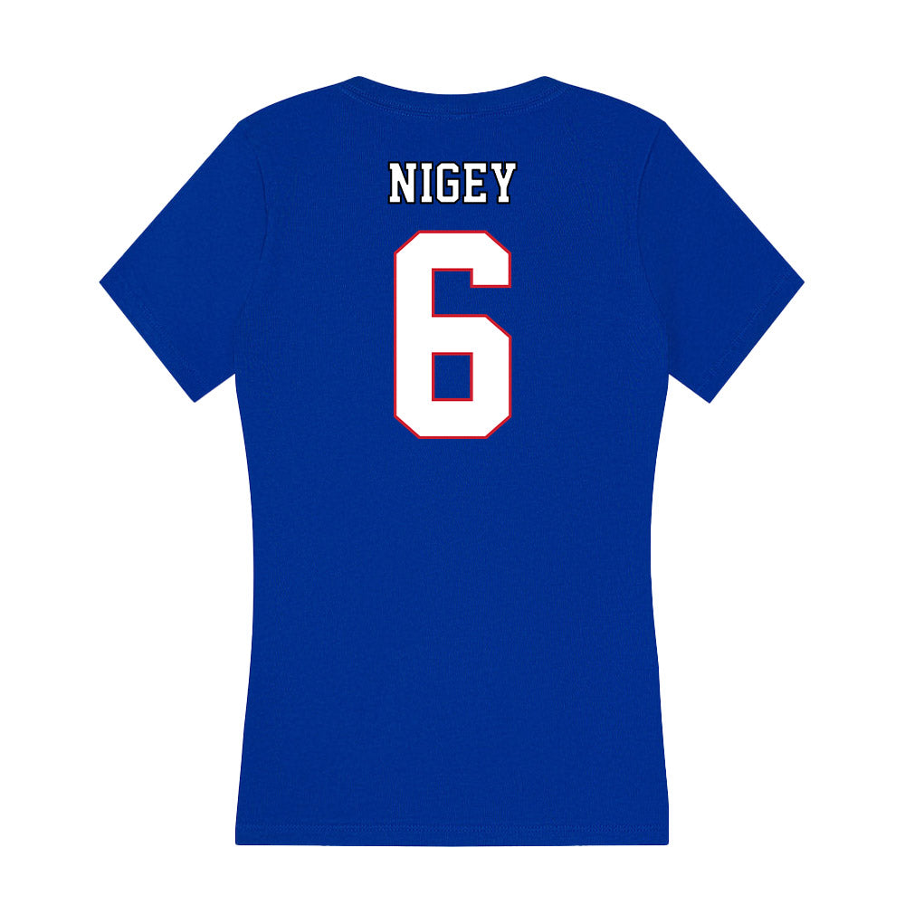 DePaul - NCAA Softball : Bella Nigey - Women's V-Neck T-Shirt-1