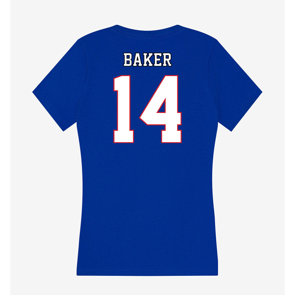 DePaul - NCAA Softball : Gwen Baker - Women's V-Neck T-Shirt-1