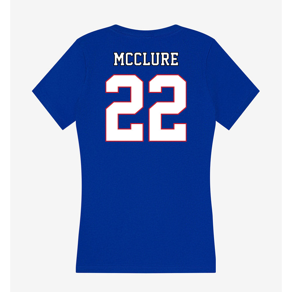 DePaul - NCAA Men's Basketball : Kruz McClure - Women's V-Neck T-Shirt-1