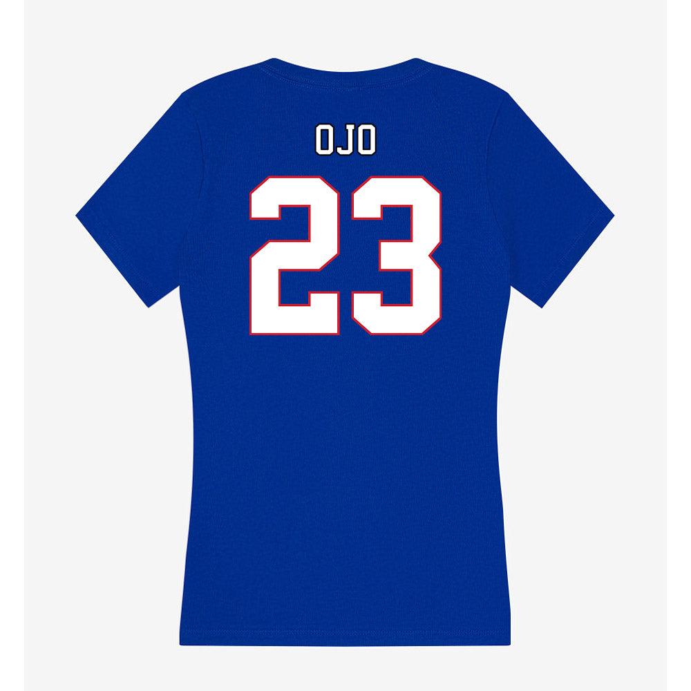DePaul - NCAA Women's Basketball : Michelle Ojo - Women's V-Neck T-Shirt-1