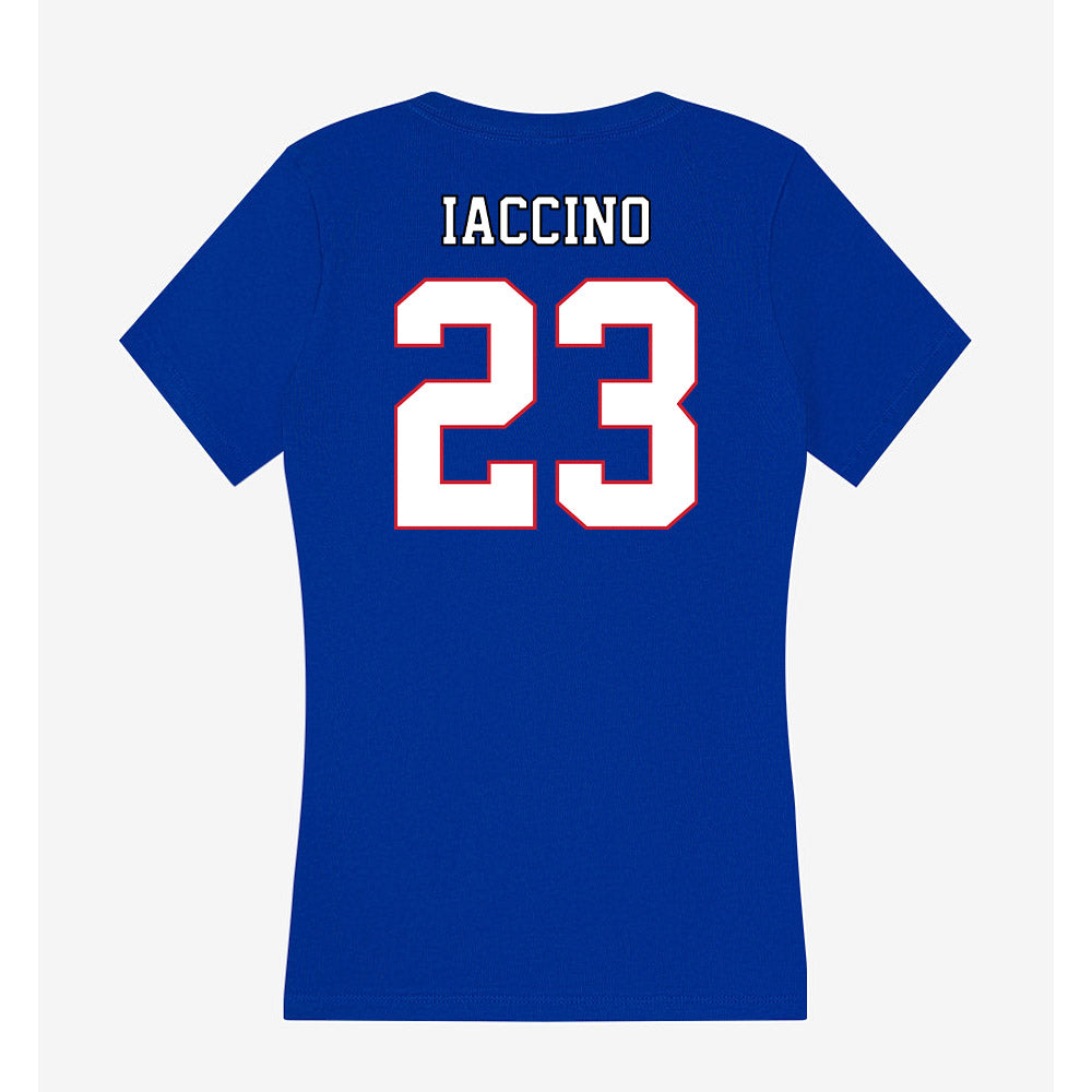 DePaul - NCAA Men's Soccer : Luca Iaccino - Women's V-Neck T-Shirt-1
