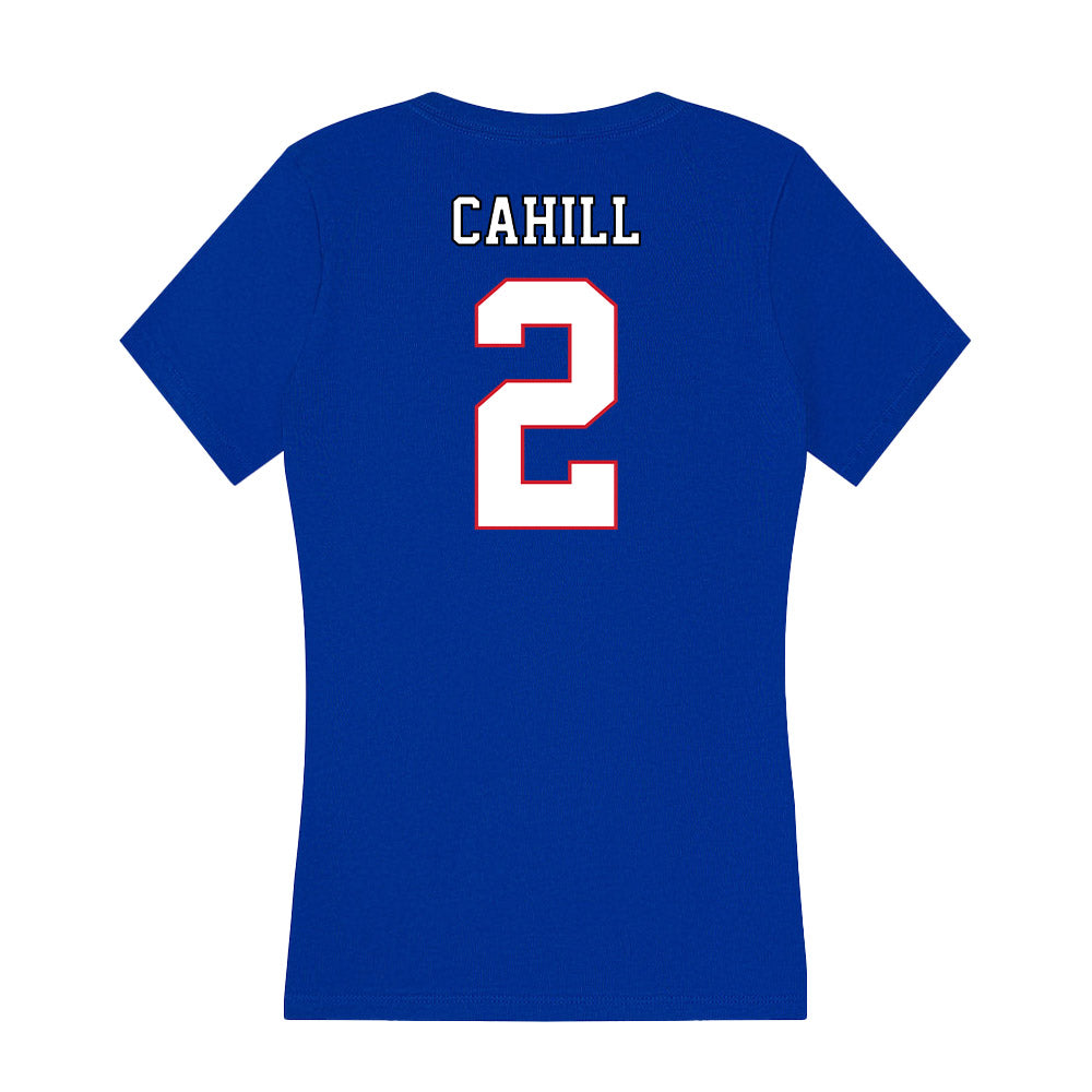 DePaul - NCAA Women's Volleyball : Abby Cahill - Women's V-Neck T-Shirt-1