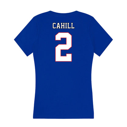 DePaul - NCAA Women's Volleyball : Abby Cahill - Women's V-Neck T-Shirt-1