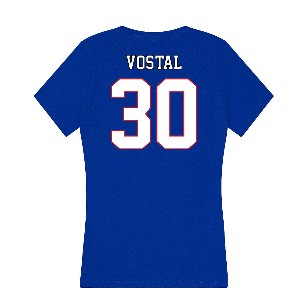 DePaul - NCAA Men's Soccer : Hayden Vostal - Women's V-Neck T-Shirt-1