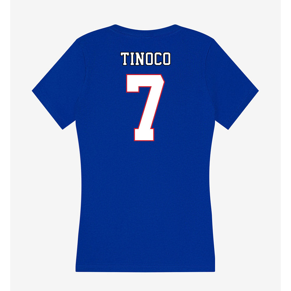 DePaul - NCAA Men's Soccer : Sam Tinoco - Women's V-Neck T-Shirt-1