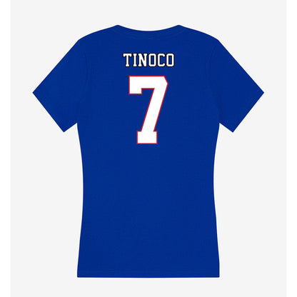 DePaul - NCAA Men's Soccer : Sam Tinoco - Women's V-Neck T-Shirt-1