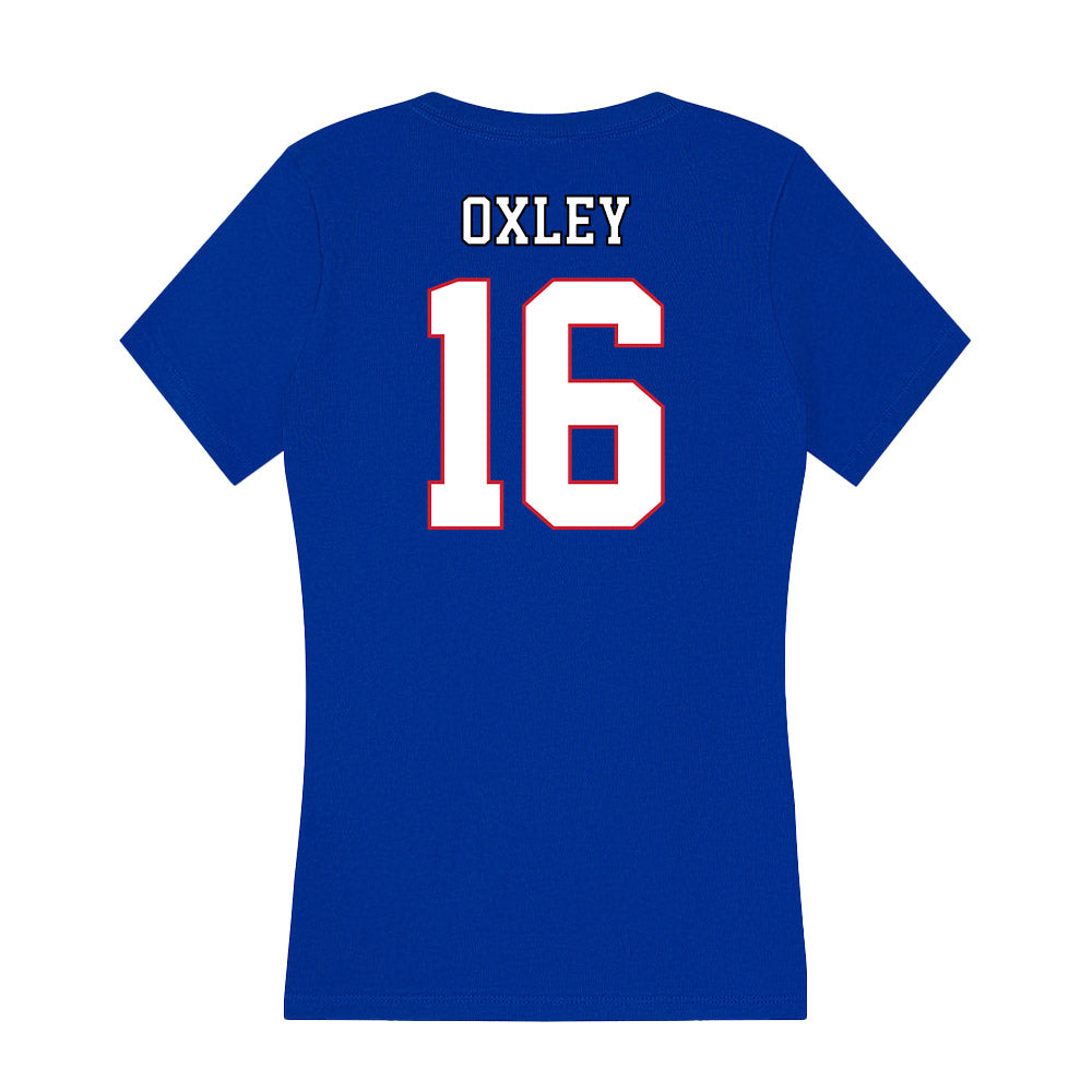 DePaul - NCAA Women's Volleyball : Katelynn Oxley - Women's V-Neck T-Shirt-1