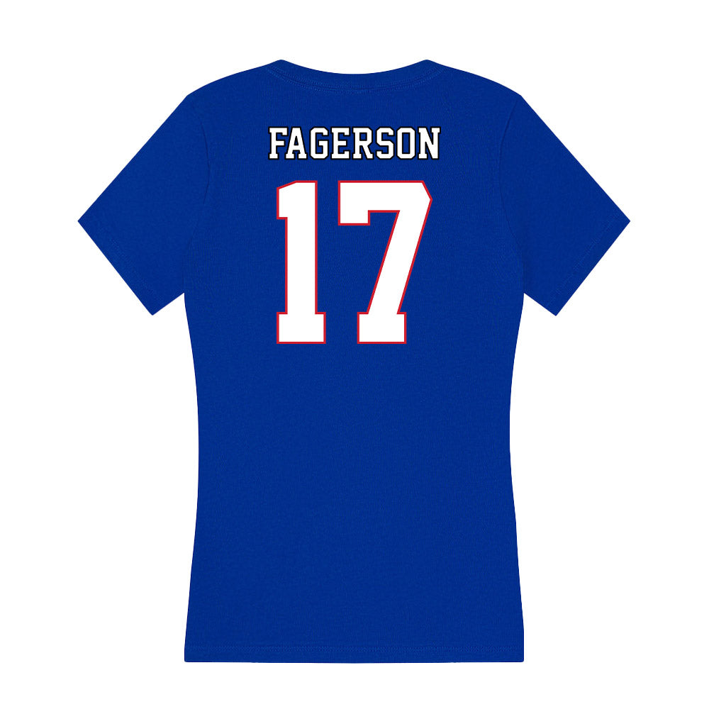 DePaul - NCAA Women's Soccer : Tessa Fagerson - Women's V-Neck T-Shirt-1