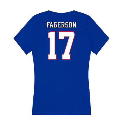 DePaul - NCAA Women's Soccer : Tessa Fagerson - Women's V-Neck T-Shirt-1
