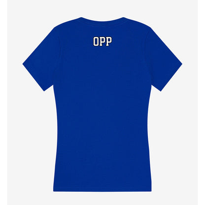 DePaul - NCAA Women's Track & Field : Elena Opp - Women's V-Neck T-Shirt-1