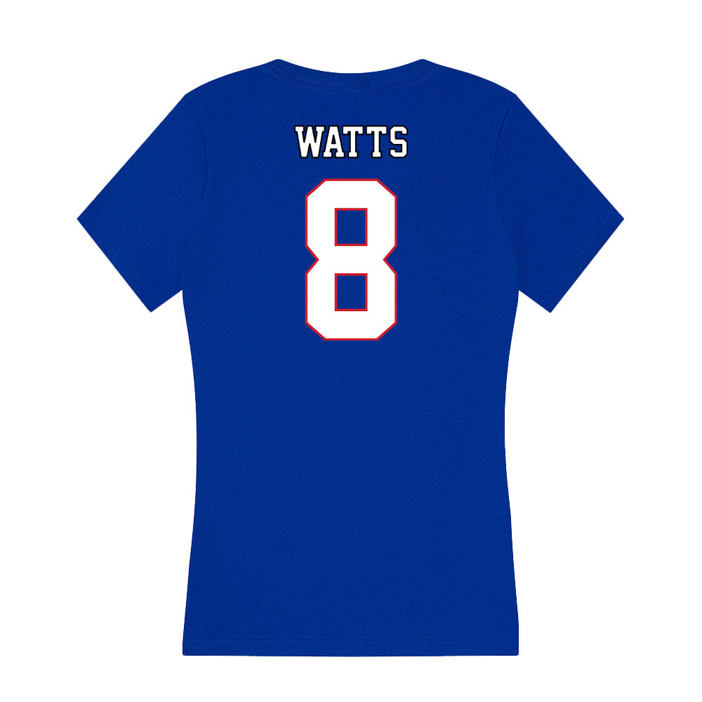 DePaul - NCAA Men's Soccer : Callum Watts - Women's V-Neck T-Shirt-1