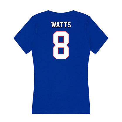 DePaul - NCAA Men's Soccer : Callum Watts - Women's V-Neck T-Shirt-1