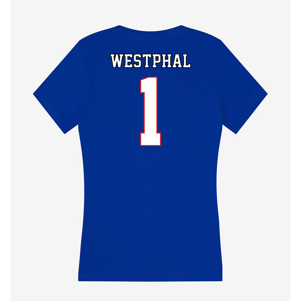 DePaul - NCAA Softball : Kailie Westphal - Women's V-Neck T-Shirt-1