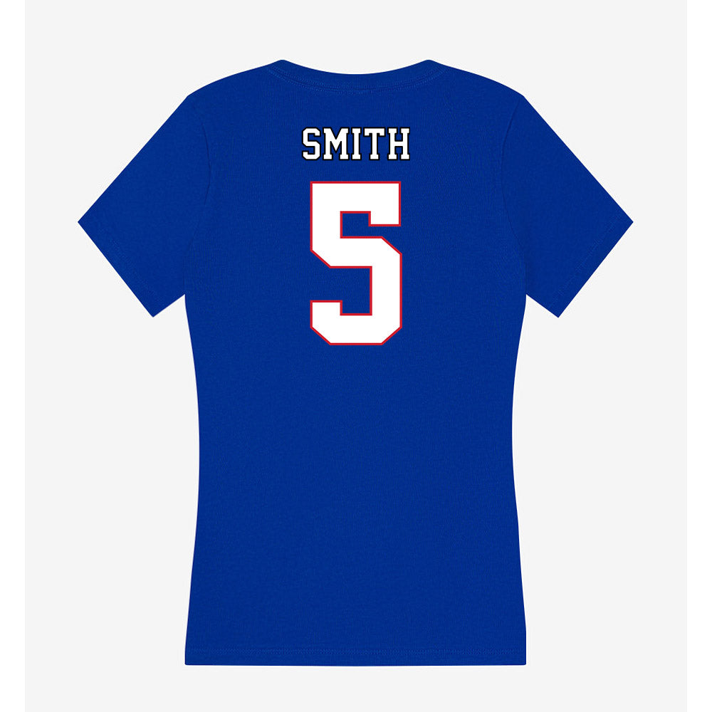 DePaul - NCAA Men's Basketball : RJ Smith - Women's V-Neck T-Shirt-1