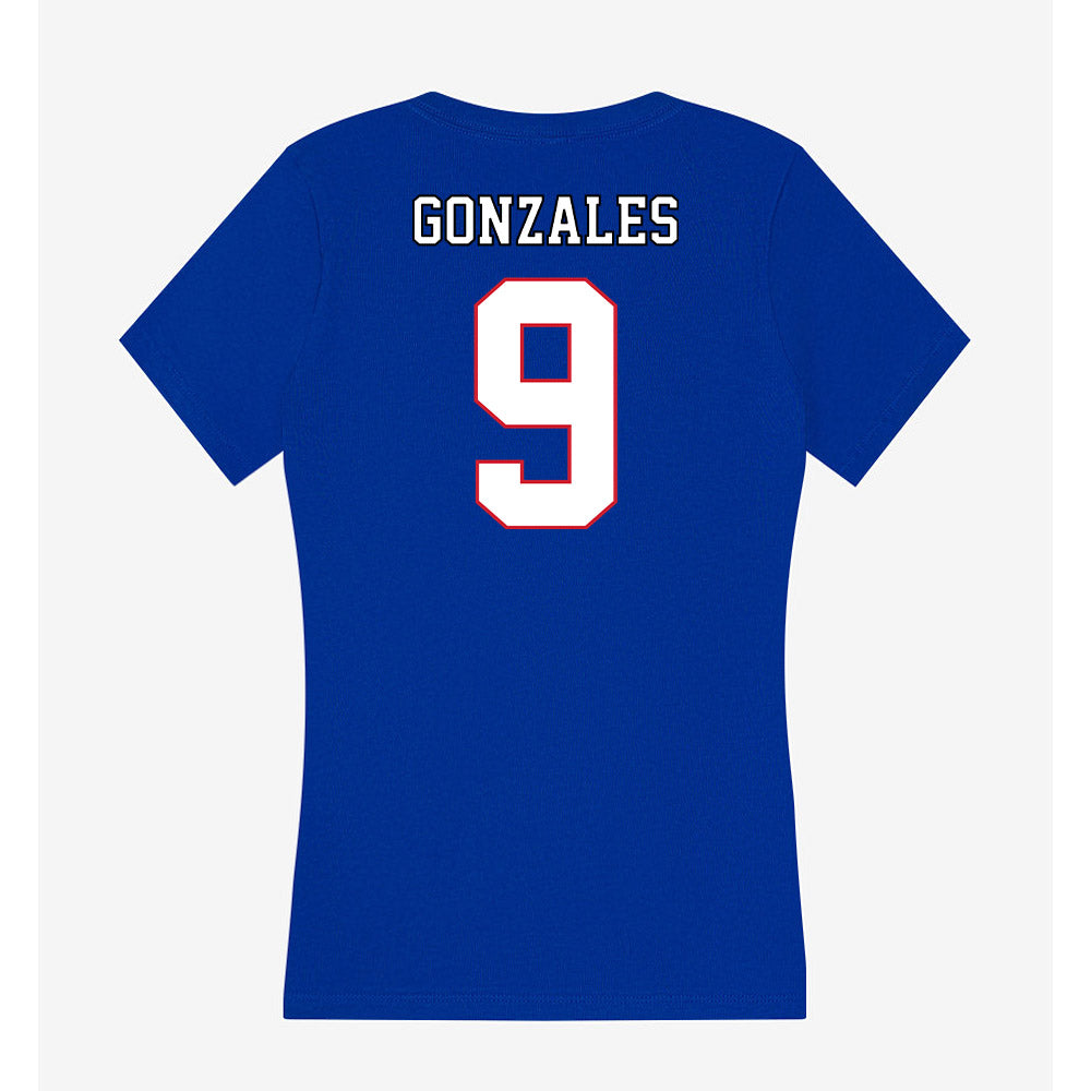 DePaul - NCAA Women's Soccer : Sienna Gonzales - Women's V-Neck T-Shirt-1