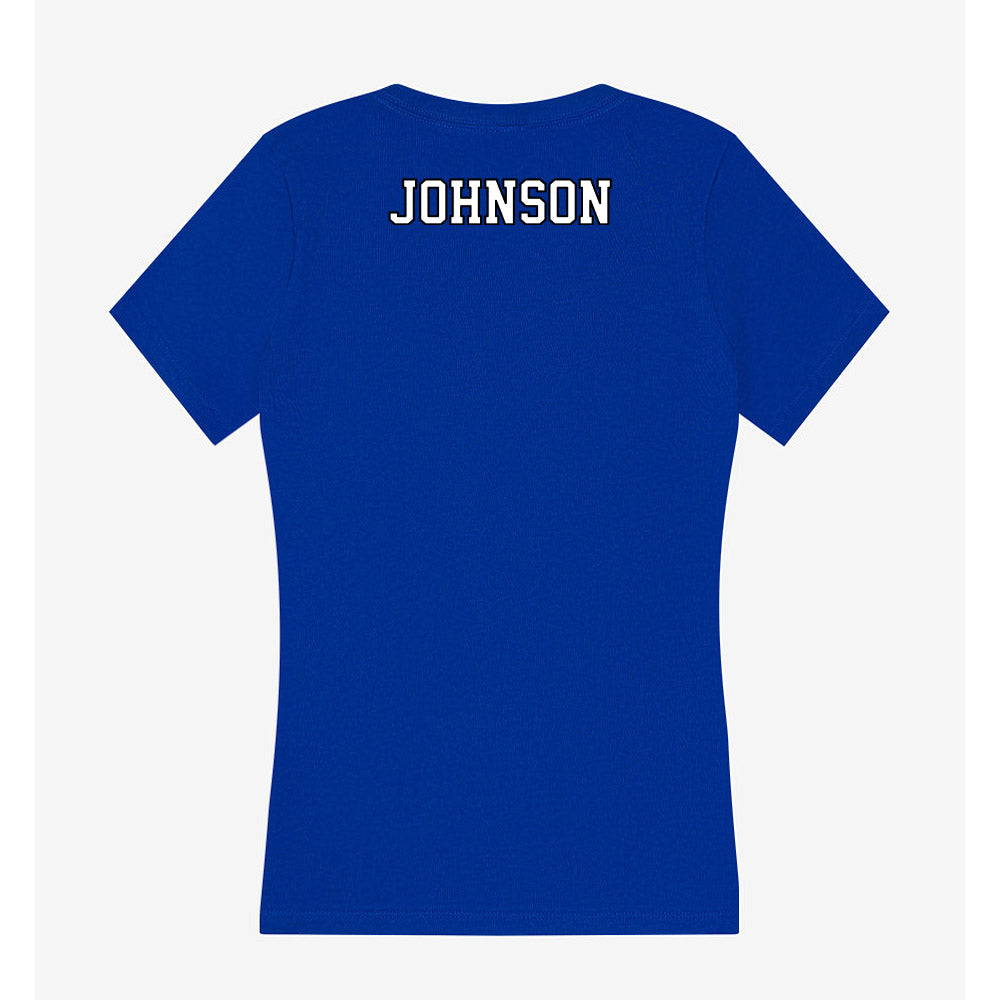 DePaul - NCAA Women's Track & Field : Trixie Johnson - Women's V-Neck T-Shirt-1