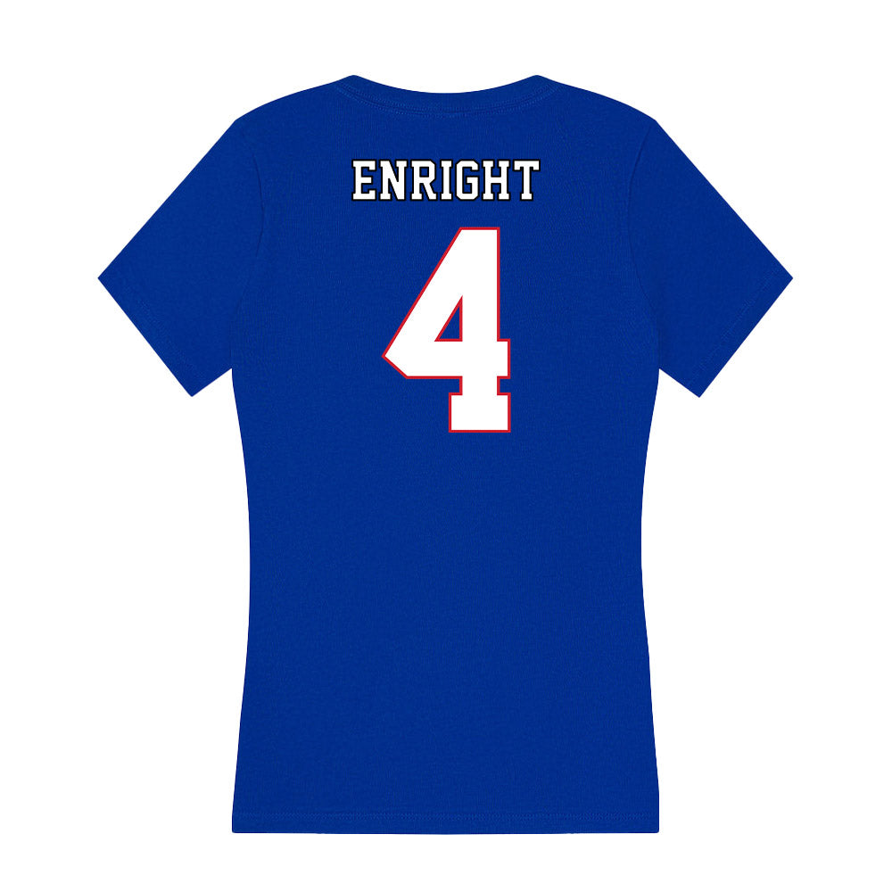 DePaul - NCAA Men's Basketball : Conor Enright - Women's V-Neck T-Shirt-1