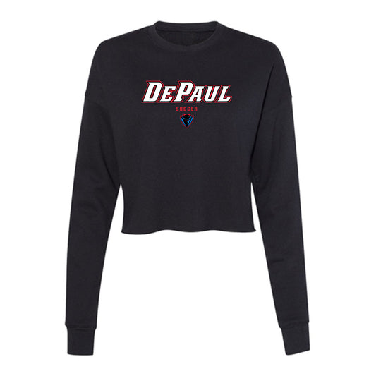 DePaul - NCAA Women's Soccer : Nahla Dominguez - Women's Cropped Crew Fleece-0