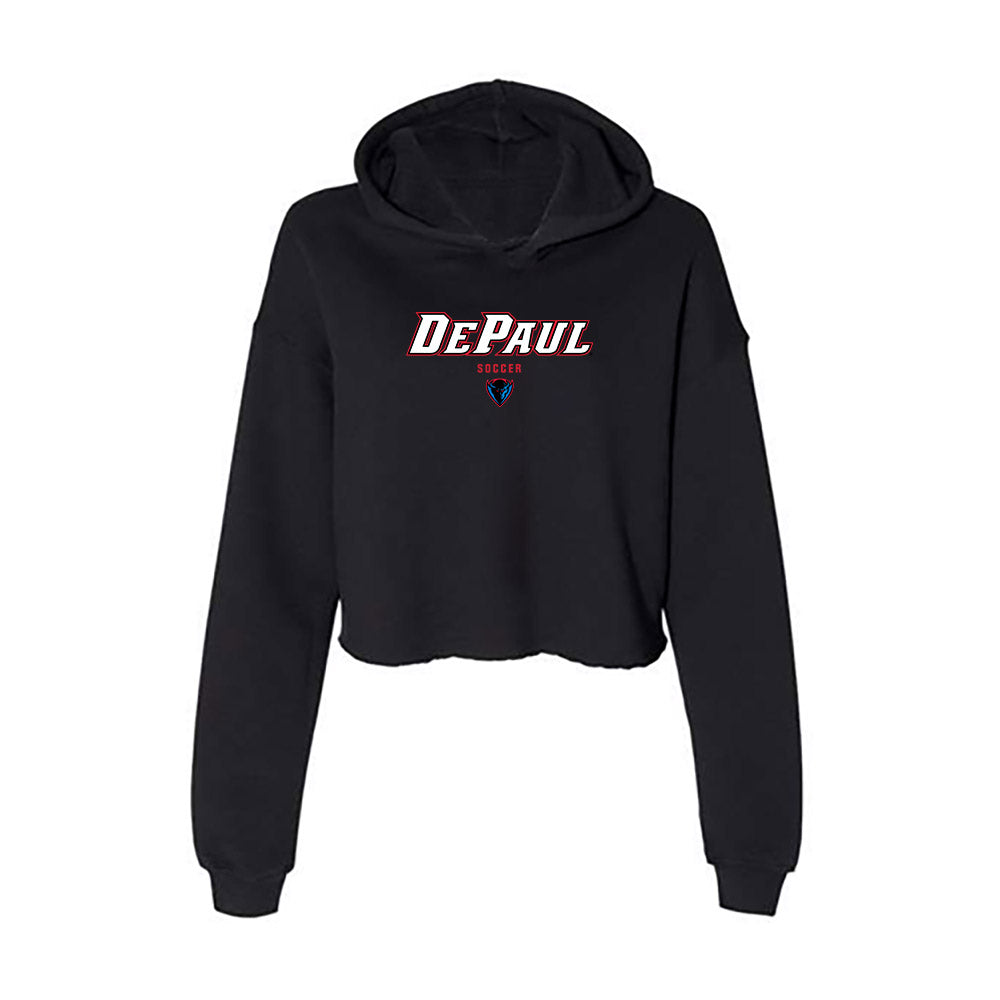 DePaul - NCAA Men's Soccer : Ethan Gordon - Women's Crop Fleece Hoodie-0