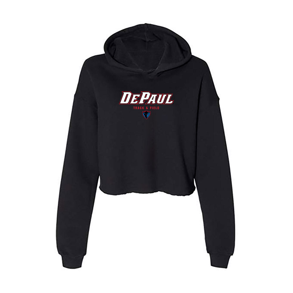 DePaul - NCAA Women's Track & Field : Trixie Johnson - Women's Crop Fleece Hoodie-0