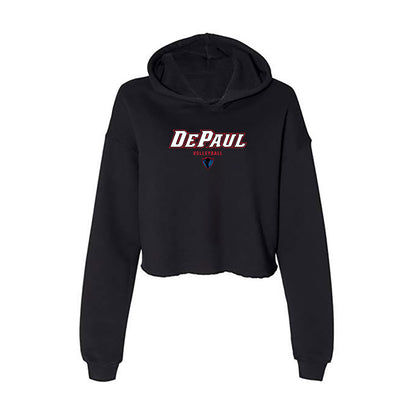 DePaul - NCAA Women's Volleyball : Aly Kindelberger - Women's Crop Fleece Hoodie-0