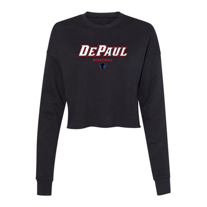 DePaul - NCAA Men's Basketball : Amsal Delalic - Women's Cropped Crew Fleece-0