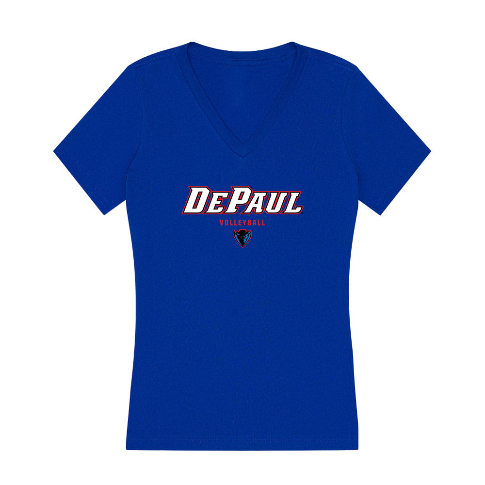 DePaul - NCAA Women's Volleyball : Grace Brooker - Women's V-Neck T-Shirt-0