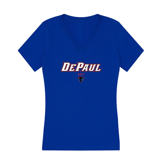 DePaul - NCAA Men's Golf : Billy Gneiser - Women's V-Neck T-Shirt-0