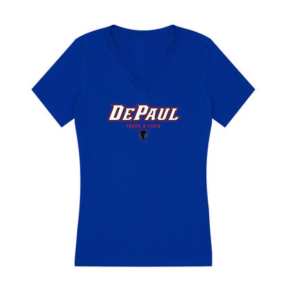 DePaul - NCAA Men's Track & Field : John Bush - Women's V-Neck T-Shirt-0