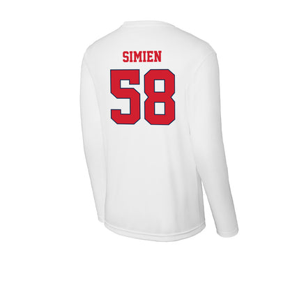 Fresno State - NCAA Football : Marcus Simien - Activewear Long Sleeve T-Shirt-1