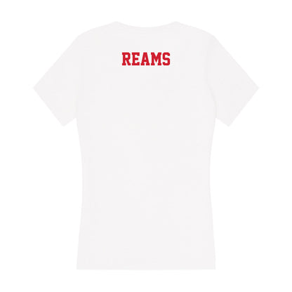 Fresno State - NCAA Men's Track & Field : Kamoni Reams - Women's V-Neck T-Shirt-1