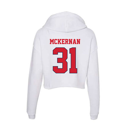 Fresno State - NCAA Baseball : Mike Mckernan - Women's Crop Fleece Hoodie-1