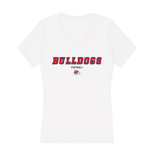 Fresno State - NCAA Football : Jordan Brown - Women's V-Neck T-Shirt-0