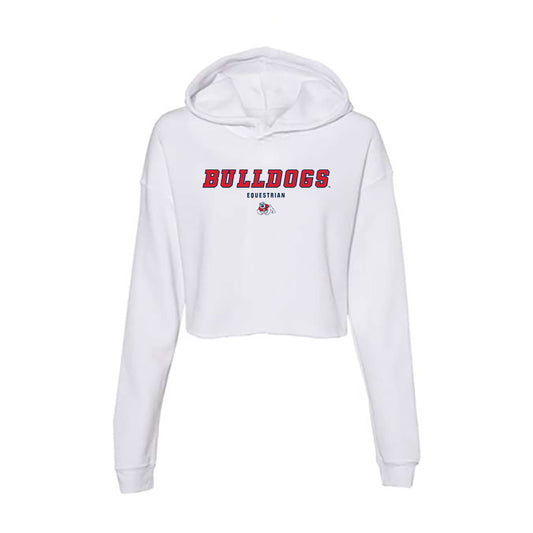 Fresno State - NCAA Equestrian : Julianna Kovacs - Women's Crop Fleece Hoodie-0