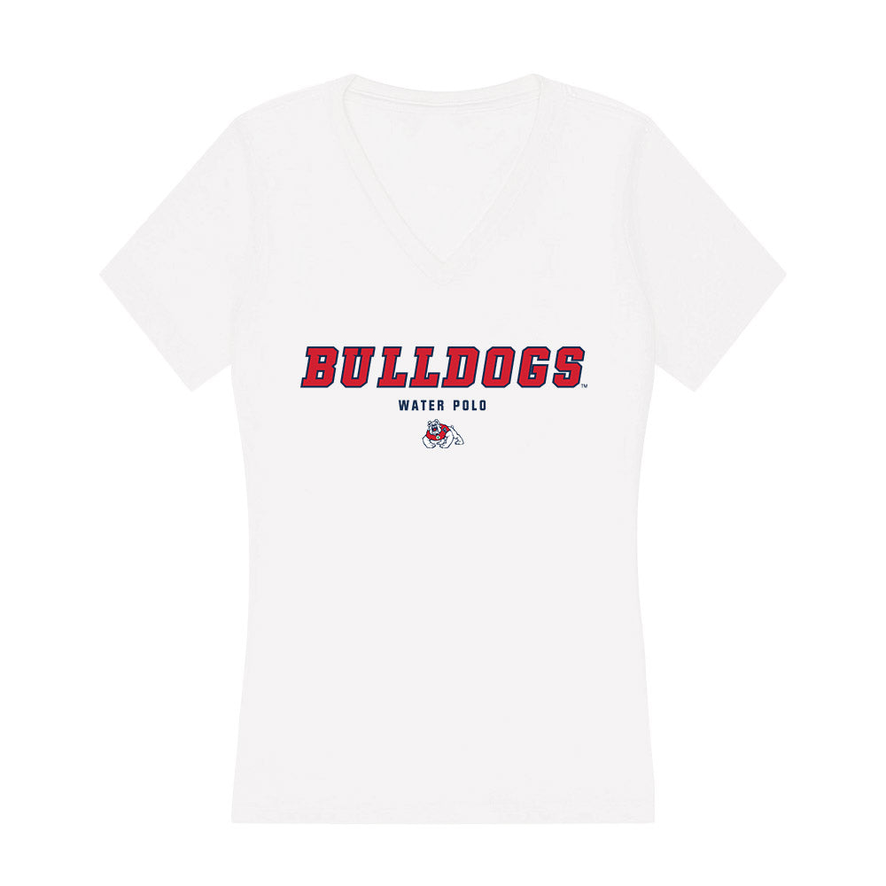 Fresno State - NCAA Women's Water Polo : Susanna Martinez - Women's V-Neck T-Shirt-0