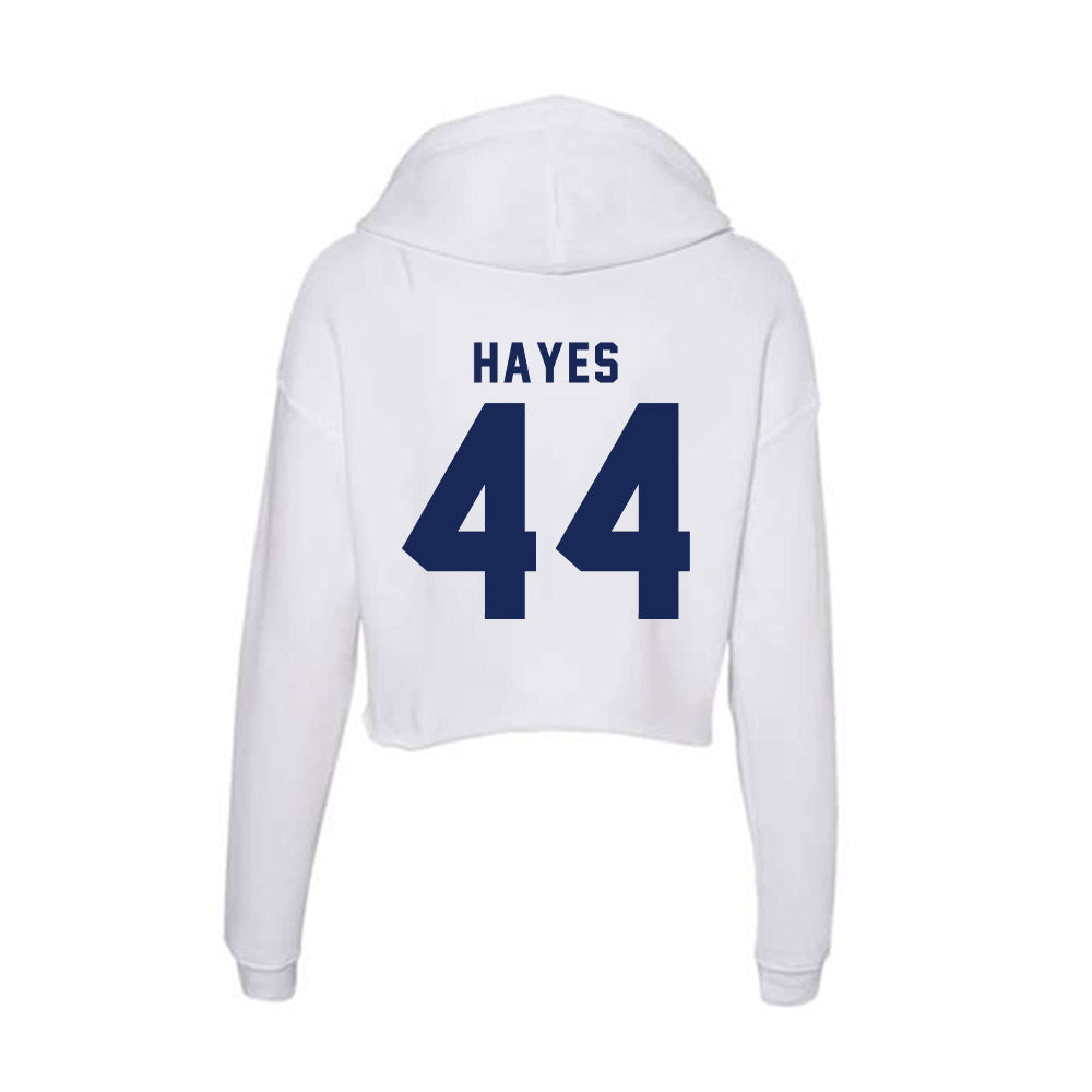 Rice - NCAA Women's Basketball : Shelby Hayes - Women's Crop Fleece Hoodie-1