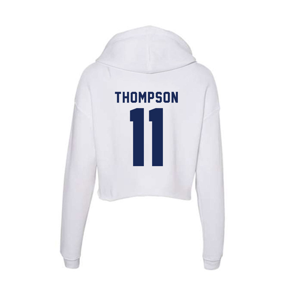 Rice - NCAA Football : Tyson Thompson - Women's Crop Fleece Hoodie-1