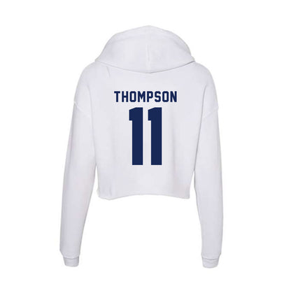 Rice - NCAA Football : Tyson Thompson - Women's Crop Fleece Hoodie-1