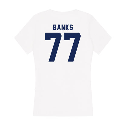 Rice - NCAA Football : Brant Banks - Women's V-Neck T-Shirt-1