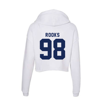 Rice - NCAA Football : Robert Rooks - Women's Crop Fleece Hoodie-1