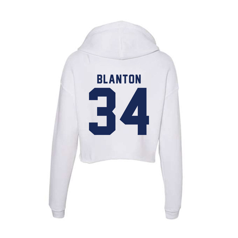Rice - NCAA Football : Kaleb Blanton - Women's Crop Fleece Hoodie-1