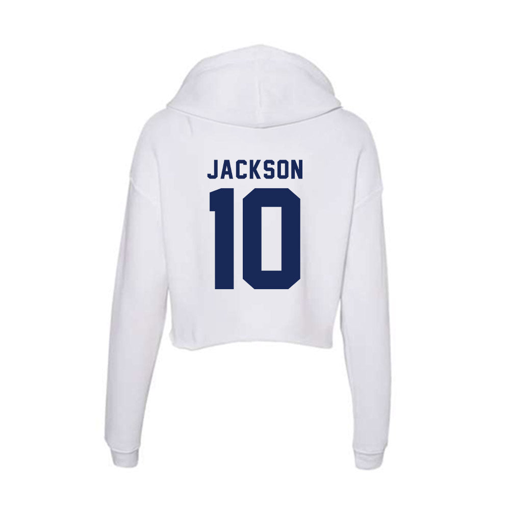 Rice - NCAA Football : Quinton Jackson - Women's Crop Fleece Hoodie-1