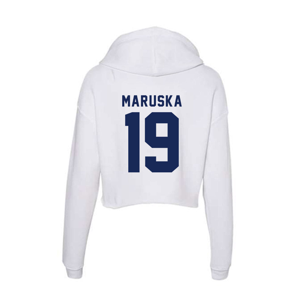 Rice - NCAA Women's Volleyball : Sahara Maruska - Women's Crop Fleece Hoodie-1